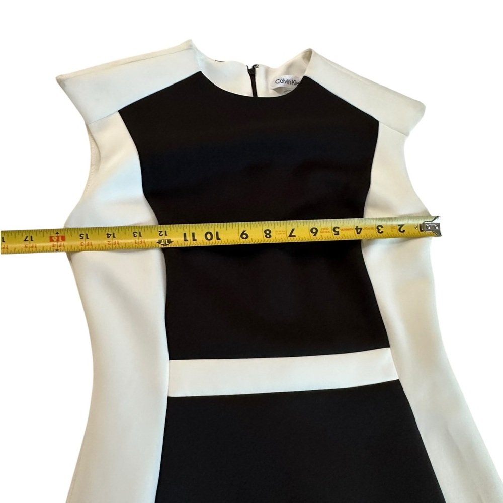 NWT Calvin Klein Colorblocked Scuba Sheath Dress Size 4 - Picture 16 of 17